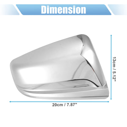 1 Pair Chrome Plated Top Half Mirror Cover for Chevrolet Malibu