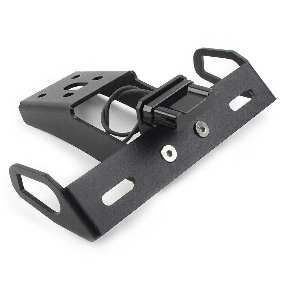 Rear License Plate Holder with LED for Kawasaki ZX-10R Ninja 636 ZX-6R (2004–2023)