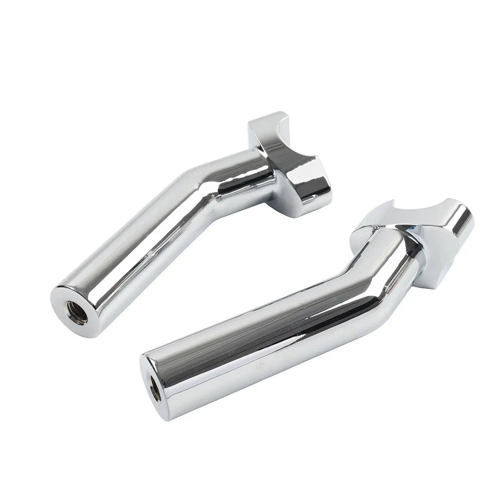 6" CNC Pullback Handlebar Risers Chrome for Harley Dyna Softail Sportster