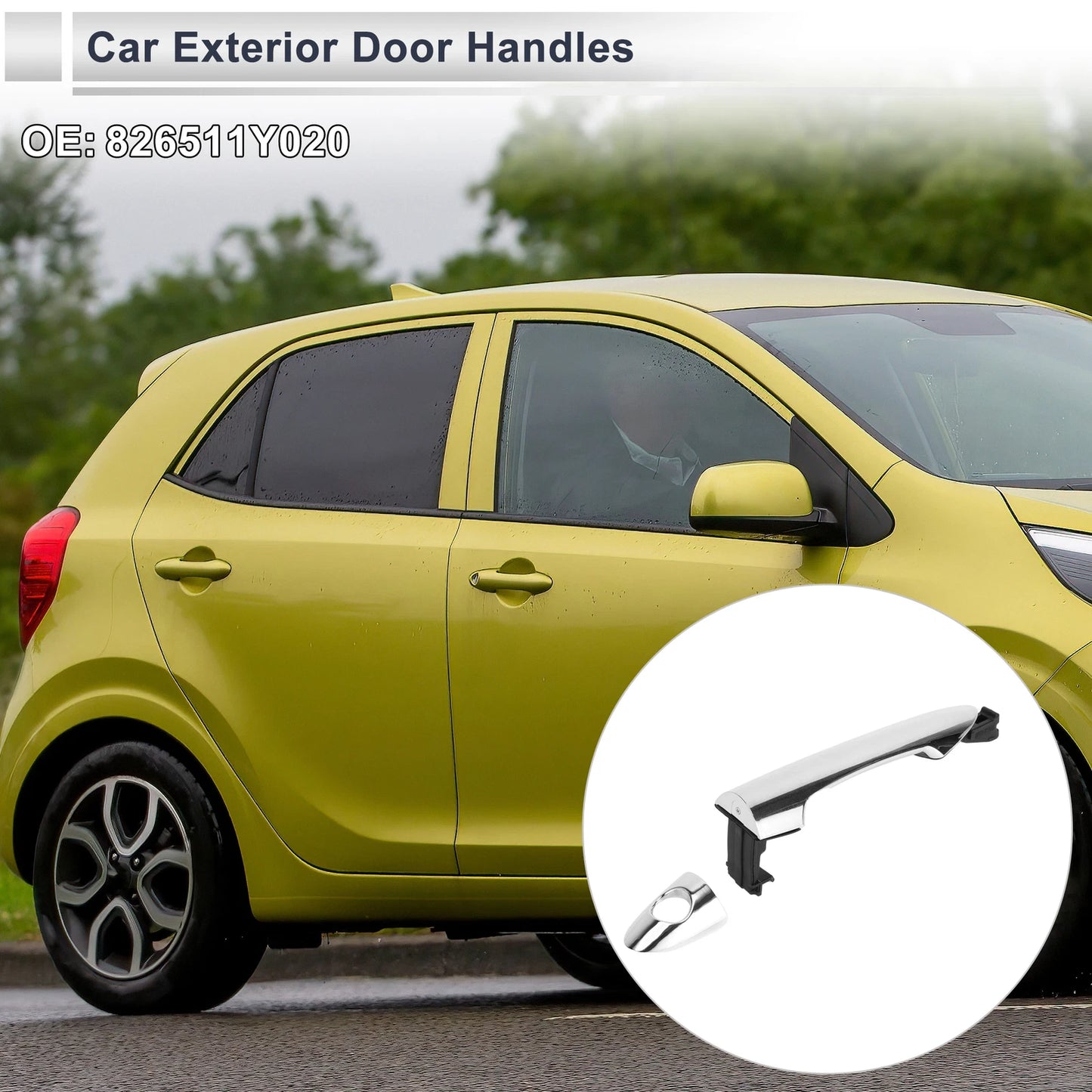 Front Left Door Handle for Kia Picanto (2011–2015) No. 826511Y020