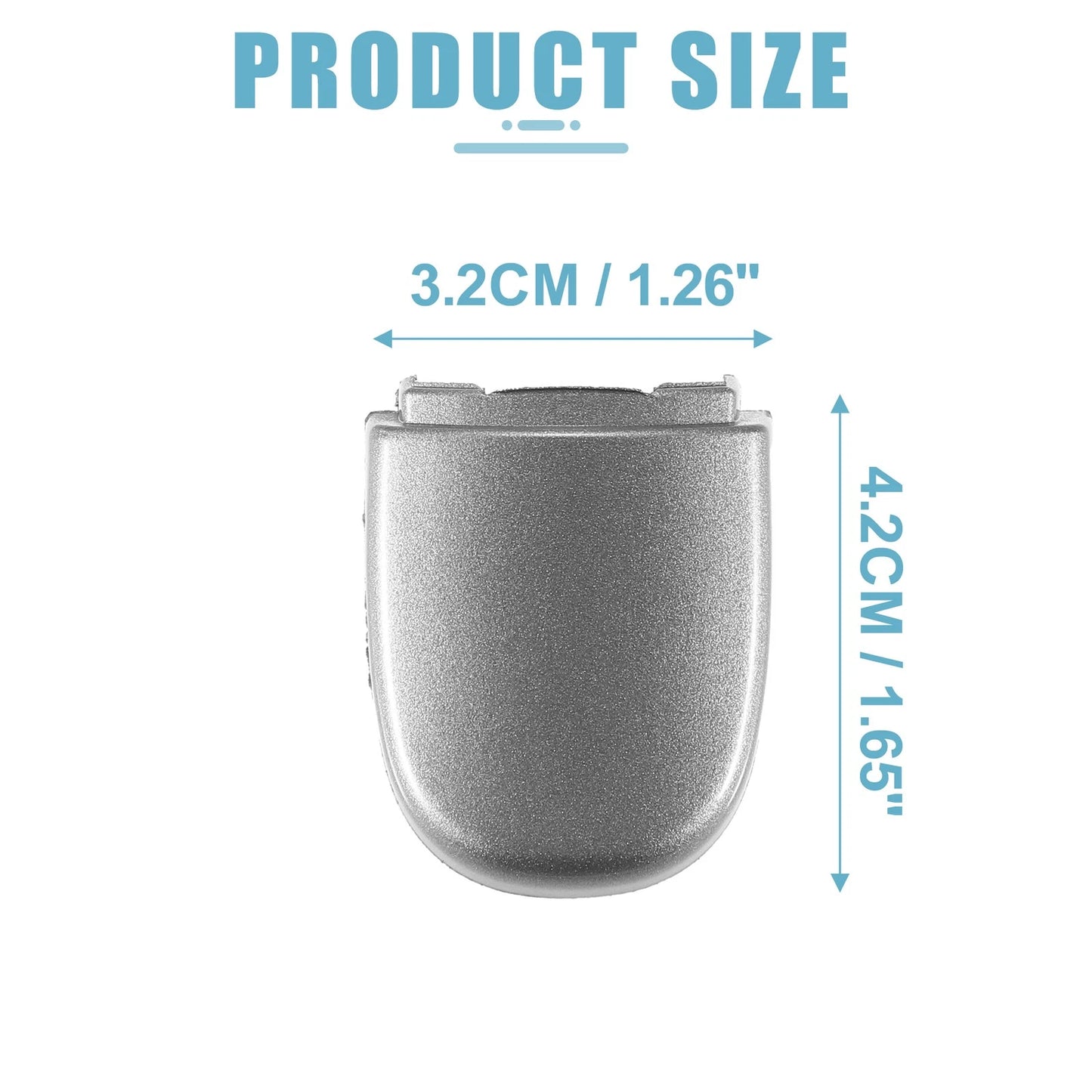Front Left Door Handle Lock Cover Cap for Volkswagen Beetle (2012–2019) Silver Tone