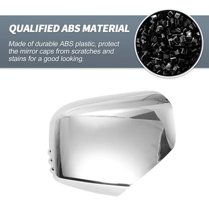 Pair Chrome Plated Rearview Mirror Cover Overlay for Mitsubishi Triton L200 (2006–2023)