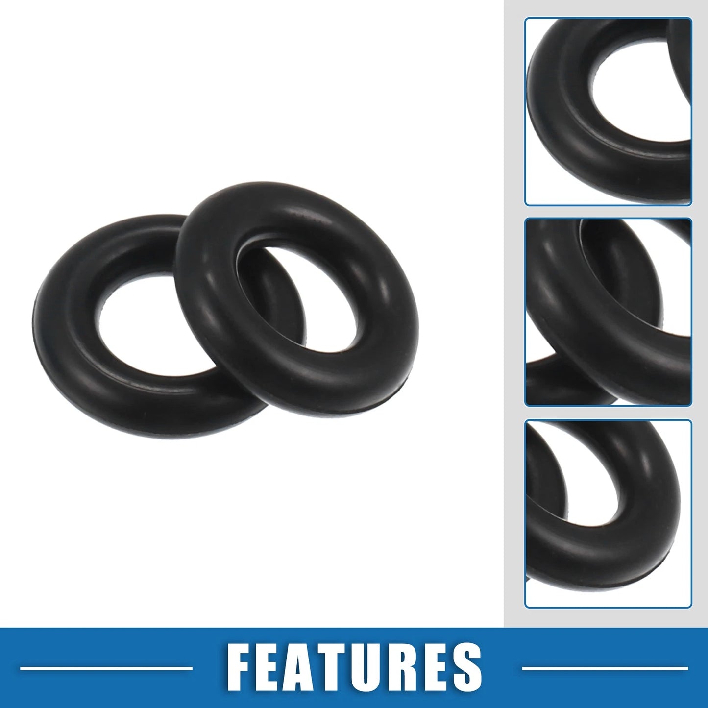 Set of 8 Fuel Injector O Rings Seals with Micro Filters for Dodge Ram 1500
