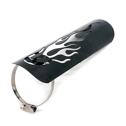Motor Black Steel Exhaust Muffler Pipe Heat Shield Cover for Universal Car