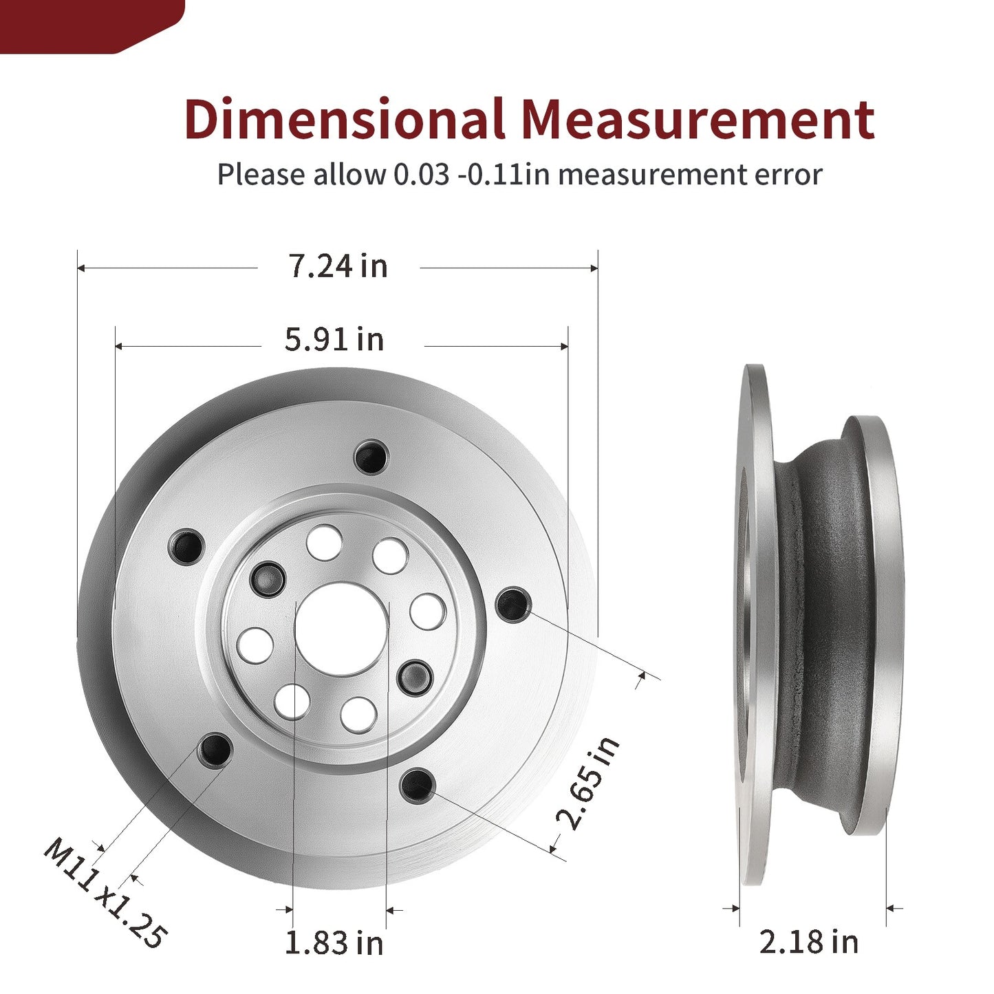 Rear Wheel Brake Disc Rotor Hub for John Deere TX Gator 4X2 (2000–2006)