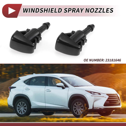 Windshield Washer Nozzle 2 x for Chevrolet Silverado 1500, Suburban (2007-2014)