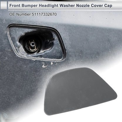 Bumper Headlight Washer Nozzle Cover Cap for BMW 535i (Unpainted)