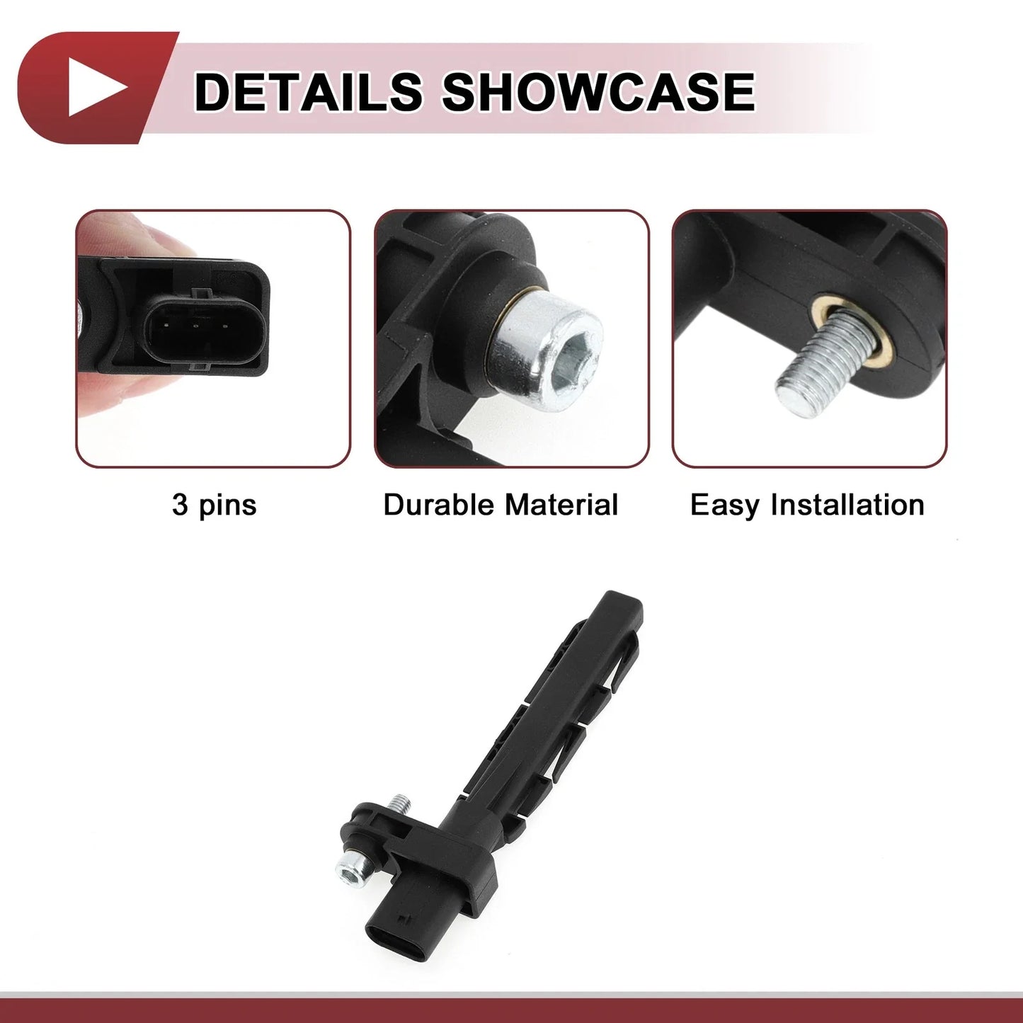 Crankshaft Position Sensor for BMW F30 330d (2012-2018) 1 Pc Black