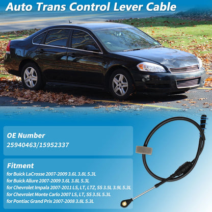 Auto Trans Gear Shift Cable No.25940463 for Buick LaCrosse, Chevrolet Impala