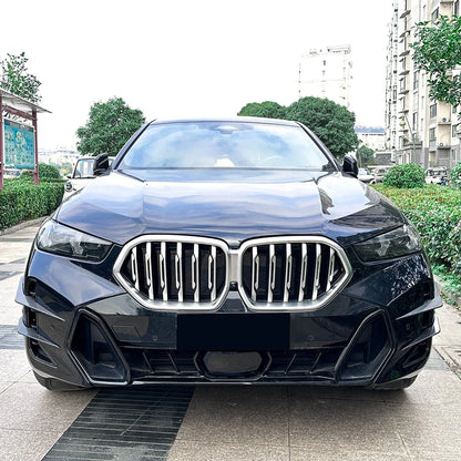 4 x Front Bumper Side Fin Canards Splitter for BMW X6 (2023–2025)