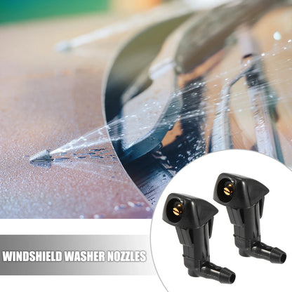 2 x Windshield Washer Nozzles Kit with Connectors for Honda