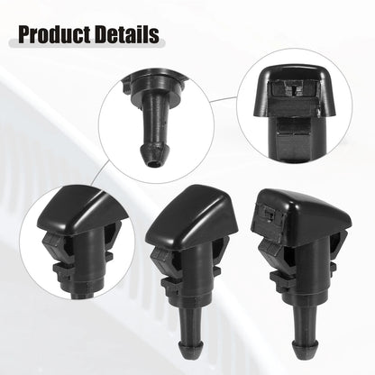 Set of 2 Front Windshield Washer Nozzle Kit for Dodge RAM (with 2M Hose)