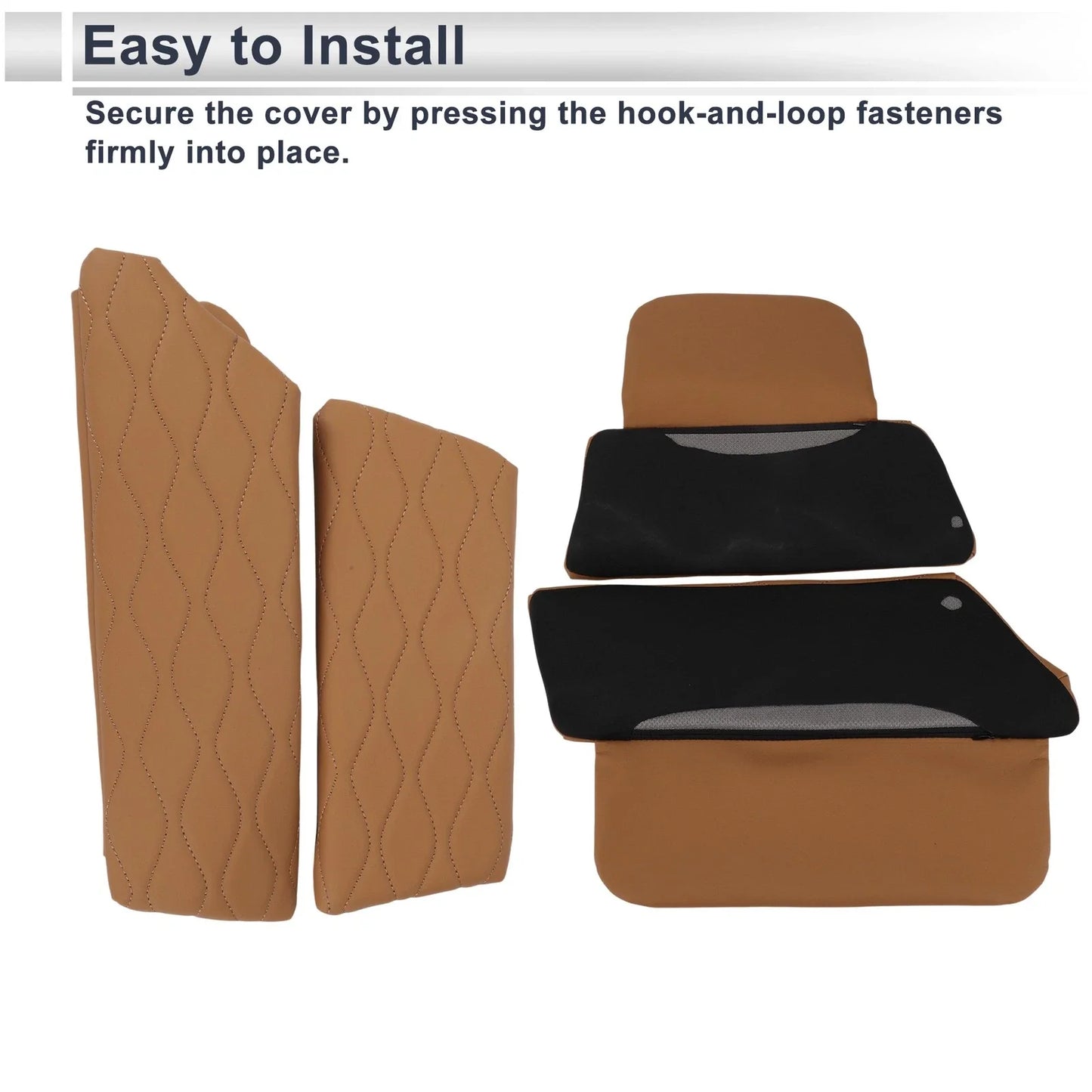 Center Console Cover with Storage Bag for BMW 5 Series (2011-2017) Light Brown