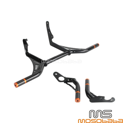Front & Rear Engine Guard Crash Bar for Harley Softail Low Rider (2007-2023)