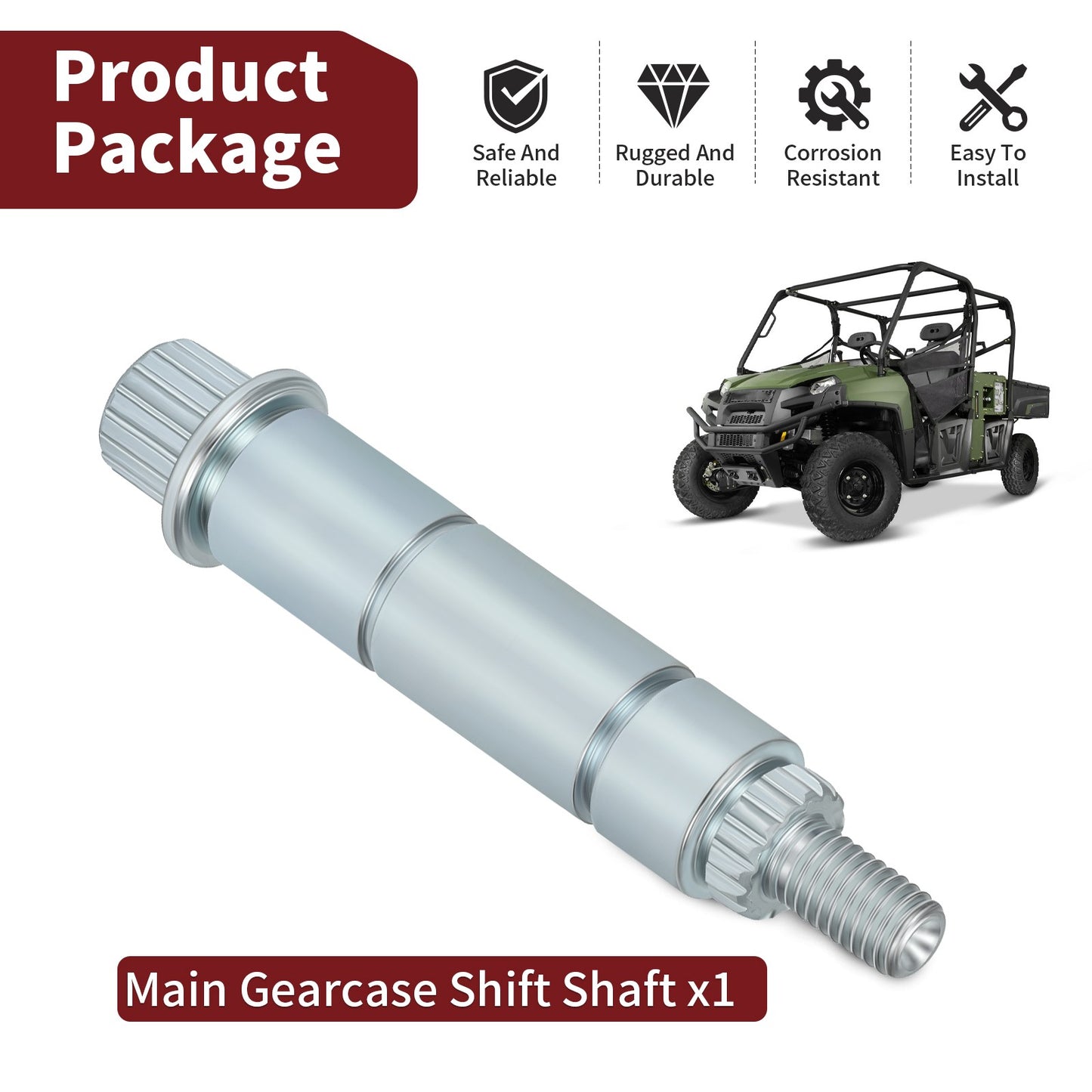 Main Gearcase Shift Shaft for Polaris RZR Ranger General (2015–2023)
