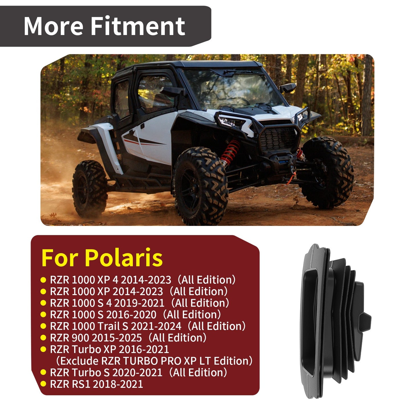 Floor Shifter Boot for Polaris RZR S 1000 (2014–2020)
