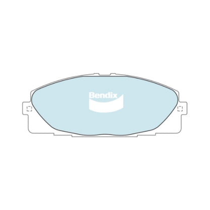 Set of 4 Bendix HD Front Disc Brake Pads for Hiace TRH 201 2005–2018