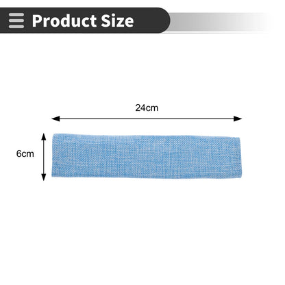 Set of 2 Light Blue Seat Belt Cover Pads for Universal Fit (24cm)