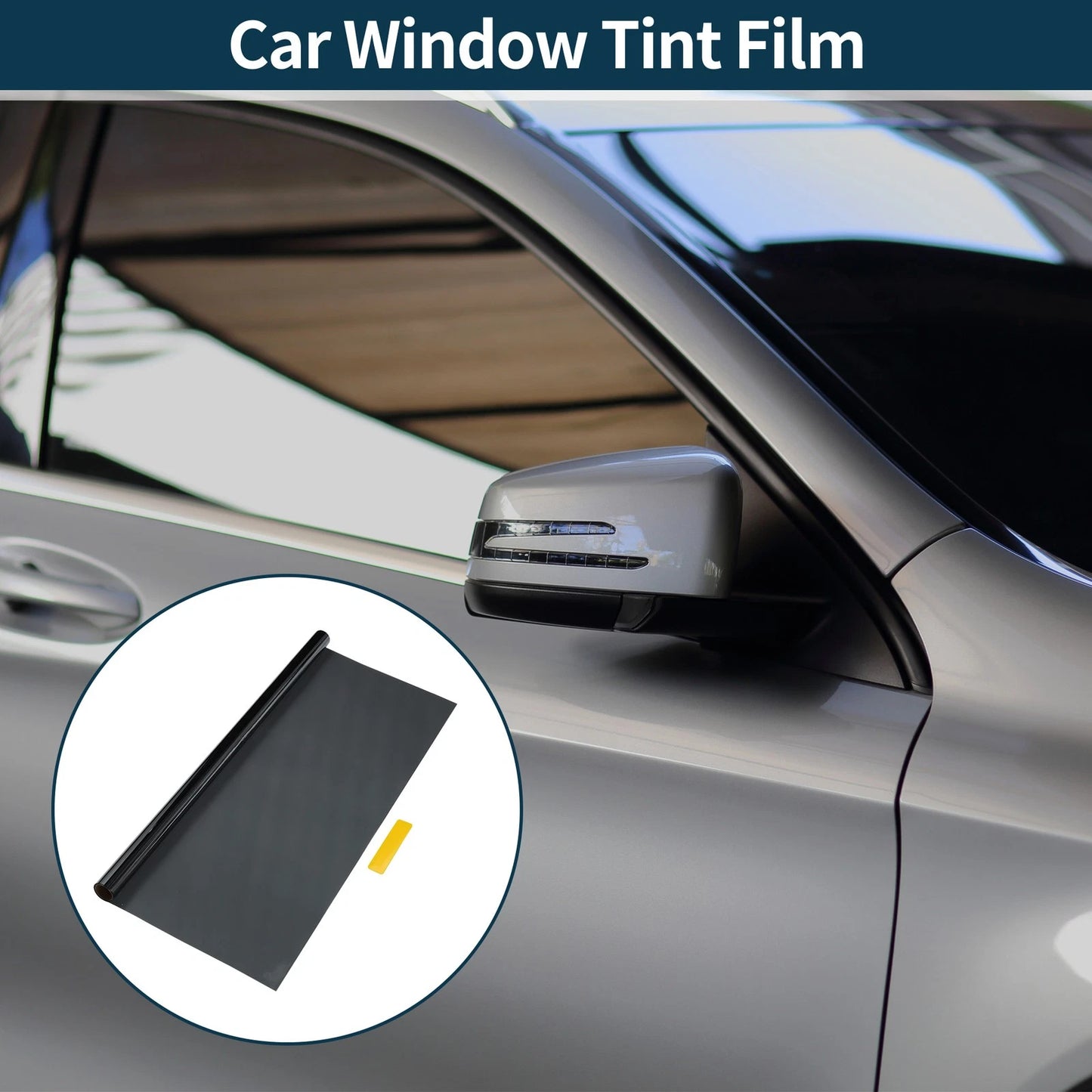Car Window Tint Film 25ft x 30in Light Black VLT 38% IRR 32% UVR