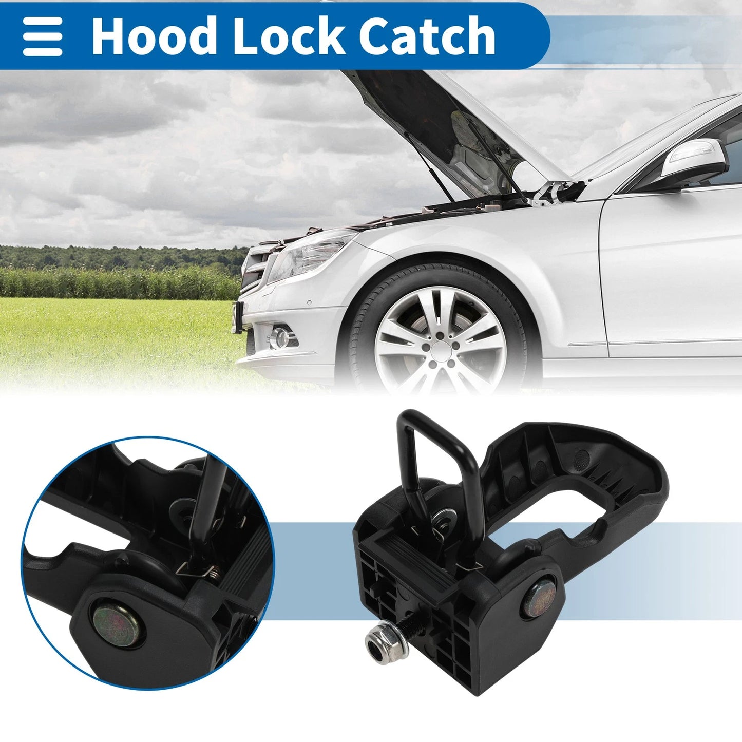 Hood Latch Assembly for Jeep Gladiator JT (2020–2023) No. 68240951AC Set of 1