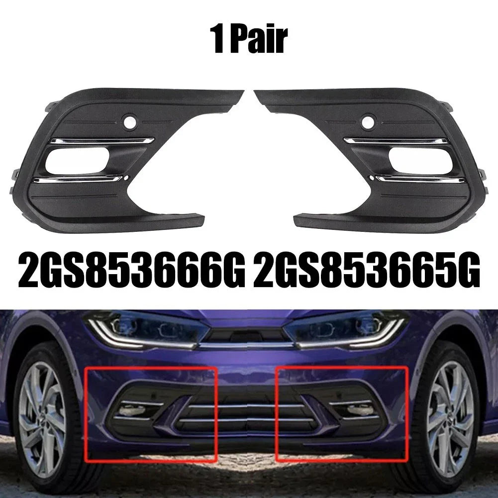 2 x Chrome Front Bumper Fog Light Frame Cover for 2GS (2021–2023)