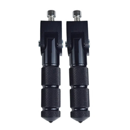 CNC Folding Rear Foot Pegs for Universal Motorcycle Bike Black  pcs