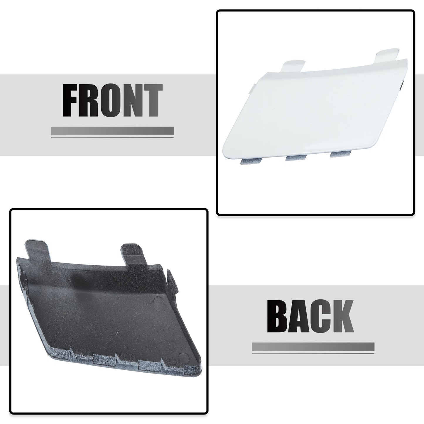 Front Bumper Tow Hook Cover for Volkswagen (2010–2019) - White