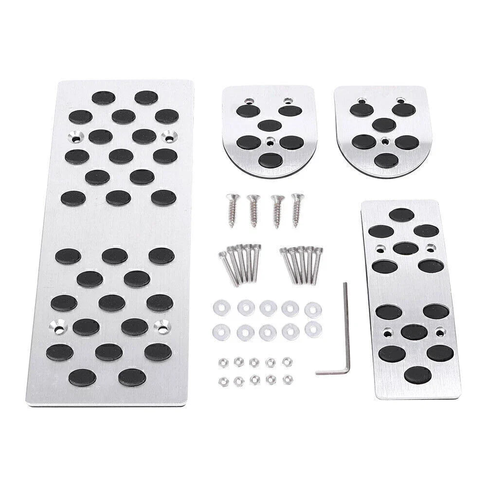 STI MT Pedals Foot Rest Pads for Subaru Legacy Outback Forester Impreza