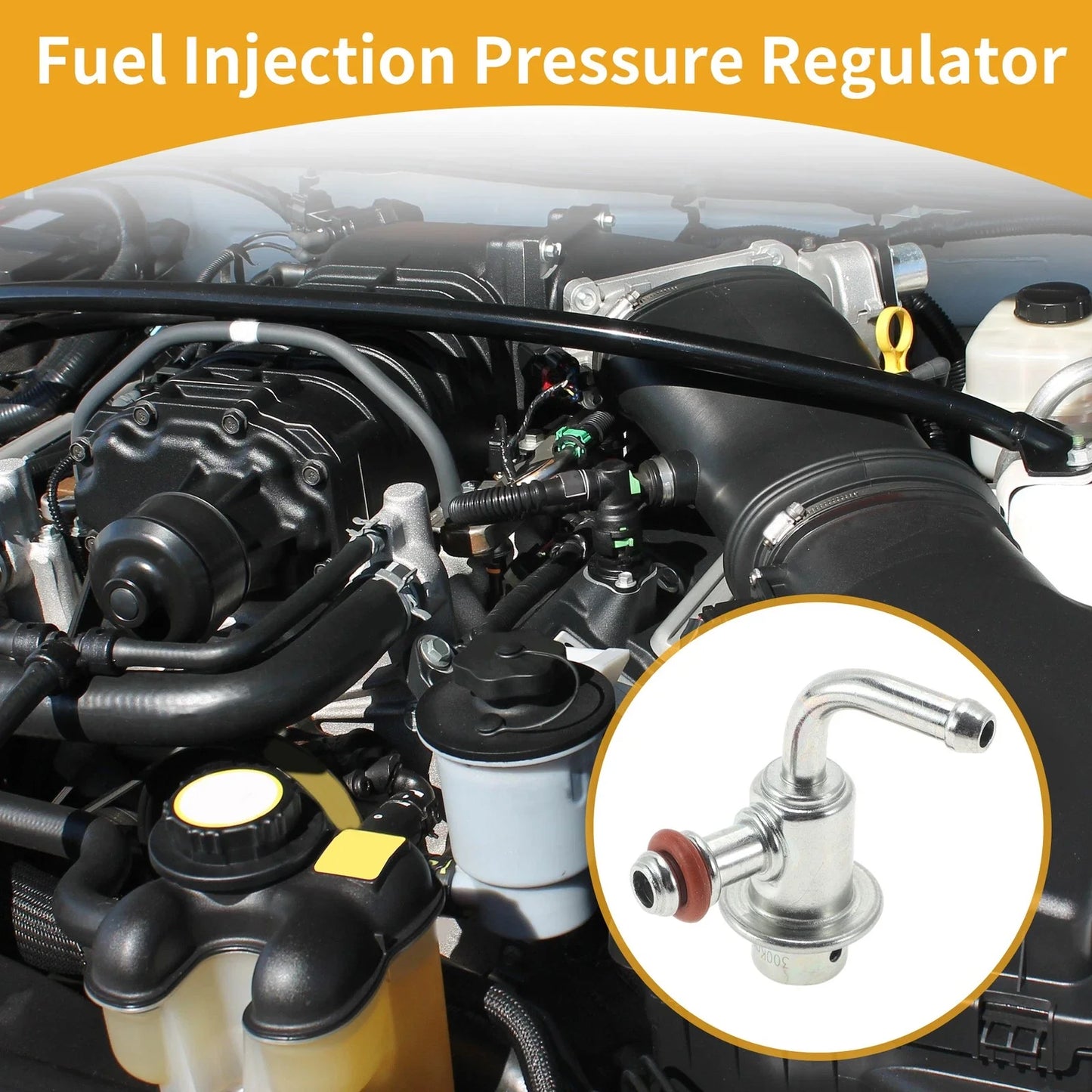 Fuel Pressure Regulator for Honda Civic 2003-2004 20-70 Psi Metal