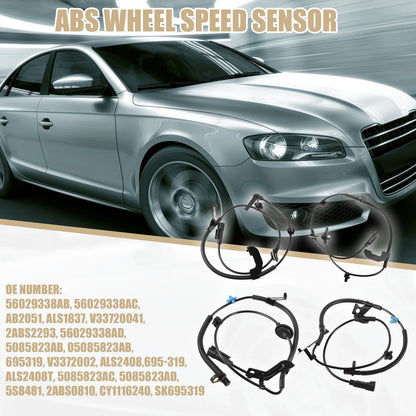 4 x ABS Wheel Speed Sensors for Chrysler 200 (2011-2014)