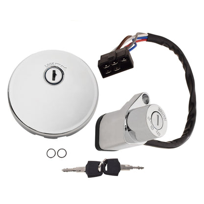 Ignition Switch and Fuel Gas Cap Key Set for Kawasaki EN500 Vulcan 500 (2001–2009)