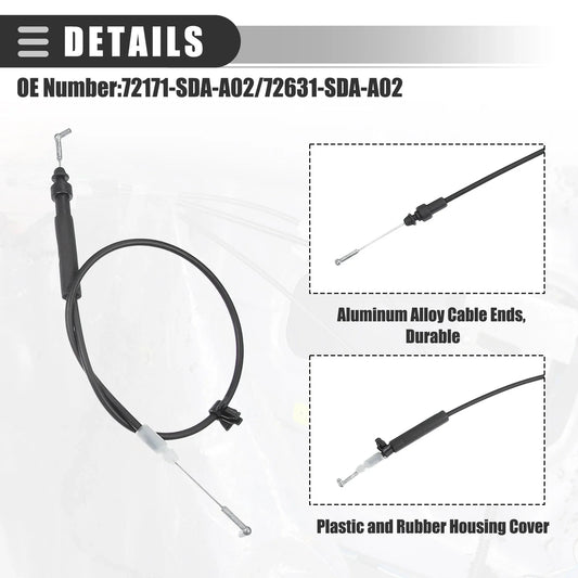 4pcs Front Inside Door Lock Cables for Honda Accord (2003-2007)