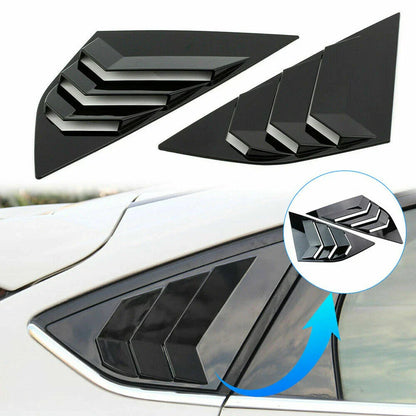 ABS Black Window Louvers Vent Cover for Ford Focus ST RS MK3 (2012–2018)
