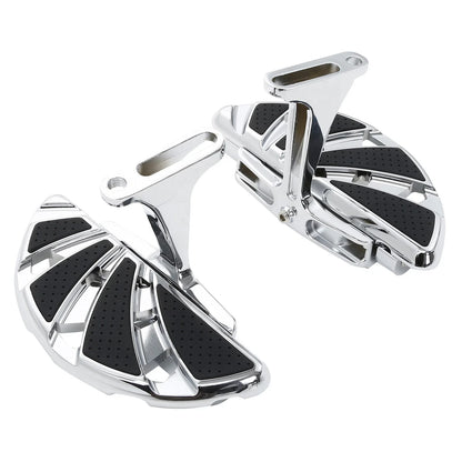 Chrome Rear Passenger Footboards for Harley Road King Street Glide (1993 - 2025)