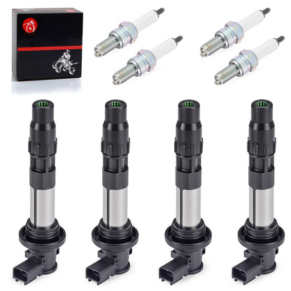 Set of 4 Ignition Coils & Iridium Spark Plugs for Suzuki GSX-R750 (2008–2023)