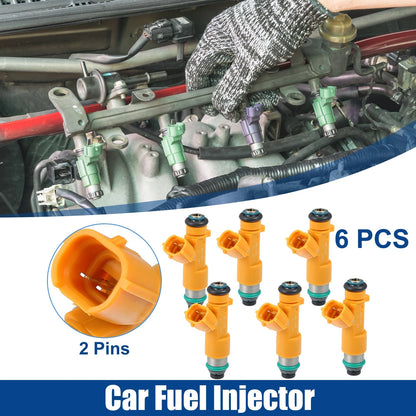 6X Fuel Injector Nozzle 16600-EY00A for Infiniti Q50 3.7L (2014–2015)