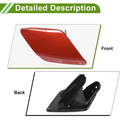 Front Right Washer Nozzle Cover Cap for BMW 428i (2014-2016) Red