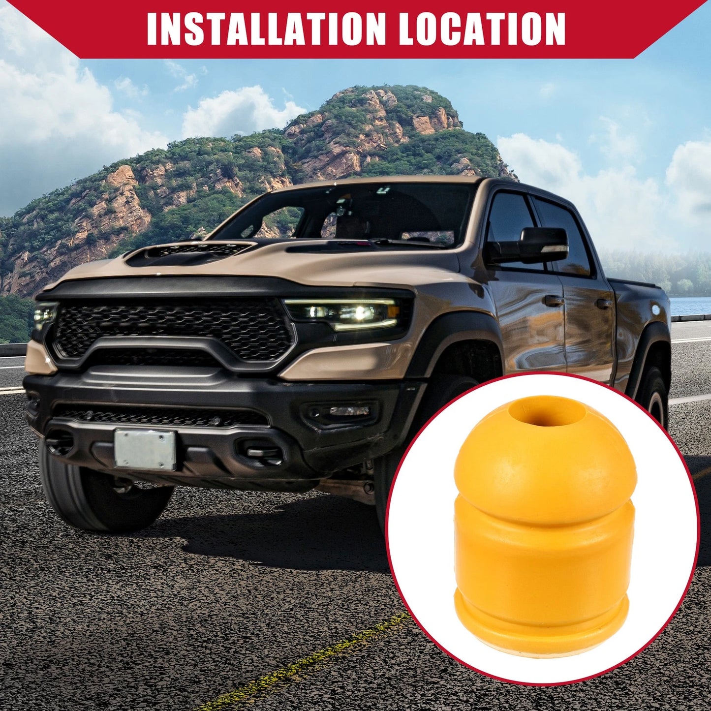 Rear Jounce Bumper for Dodge Ram 1500 (2009–2010) No. 52855788AB
