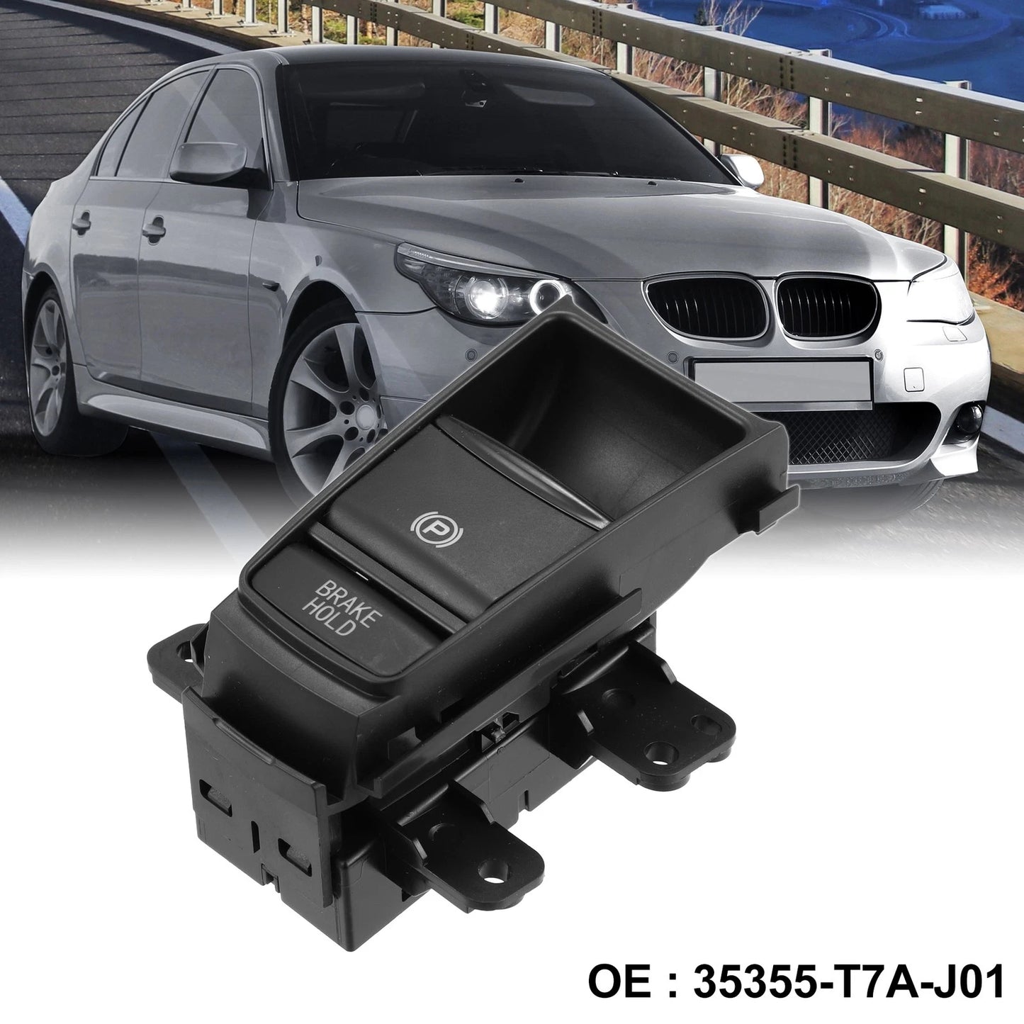 Handbrake Button Parking Control Switch 35355-T7A-J01 for Honda HRV (2016–2021)