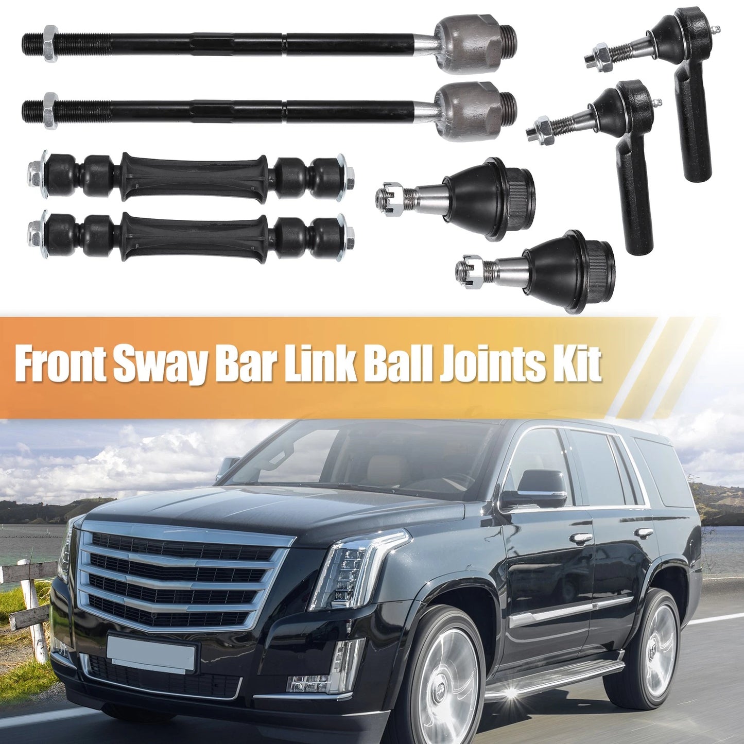 8pcs Front Lower Ball Joints No.K6541/K700432 for Cadillac Escalade (2007–2009)