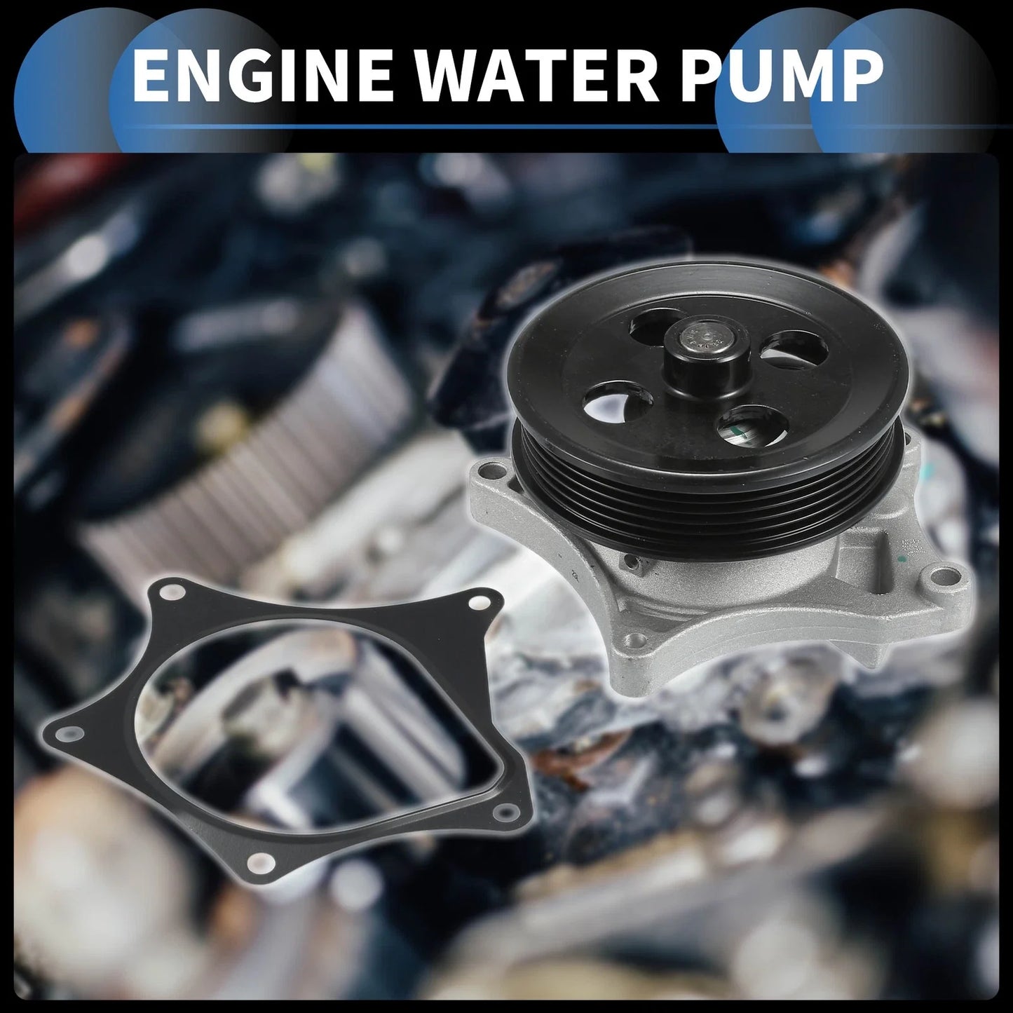 Water Pump for Buick Encore, Chevrolet Cruze (2016-2021) with Gasket Kit