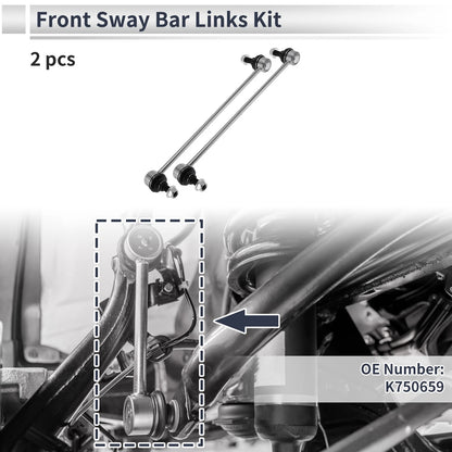 Front Stabilizer Bar Links No Bushing for Hyundai Santa Fe (2013–2018) No.K750659