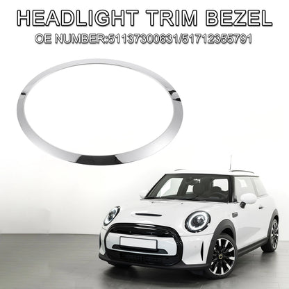 1pc Headlight Trim Bezel for Mini Cooper (2014–2024) No. 51137300631