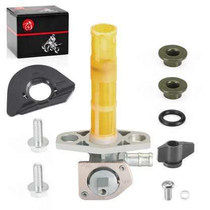 Fuel Valve Tank Petcock + Lever + Fuel Mark Plate for Honda TRX 450R 450ER