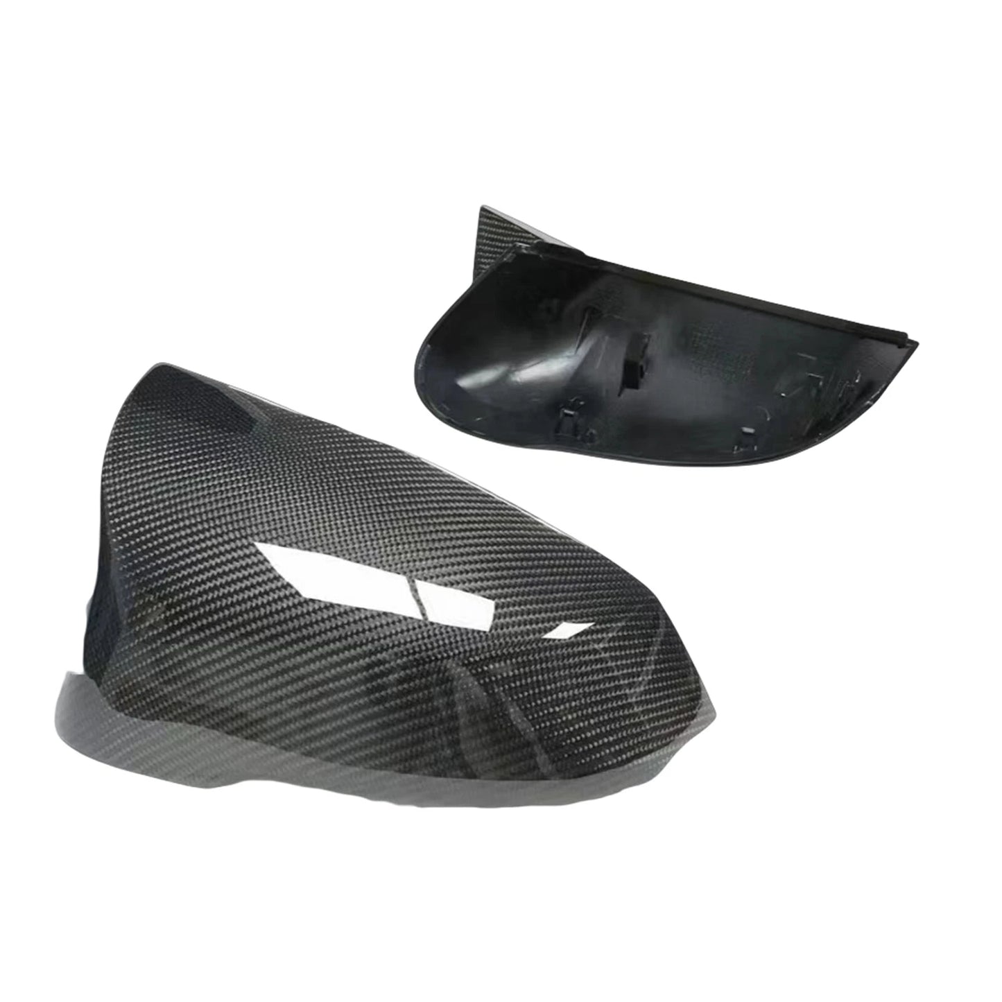 1 Pair Rear View Mirror Cover for BMW X1 U11 U12 (2023-2024) Carbon Fiber