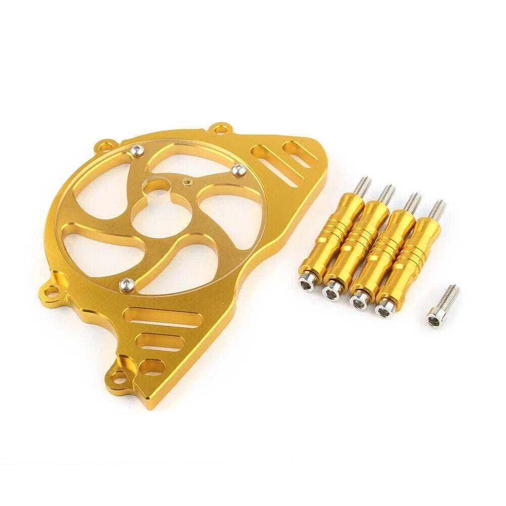 CNC Front Sprocket Chain Guard Cover Engine Cap Gold for Kawasaki Z1000 (2010–2017)