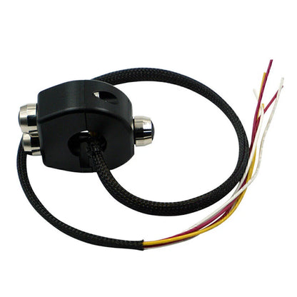 7/8" Black Momentary Button Switch for Motorcycle Handlebar