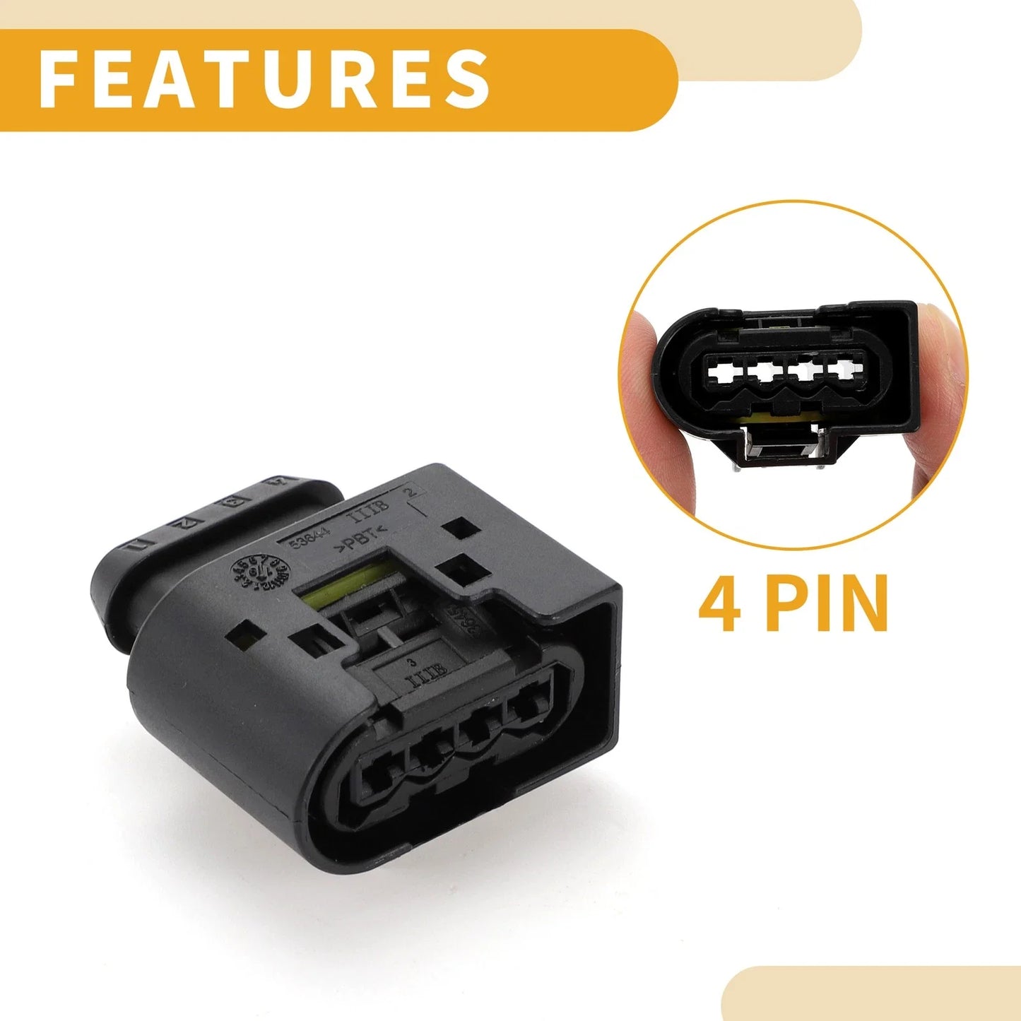 4 Pin Oil Pressure Sensor Connector Plug Female for BMW