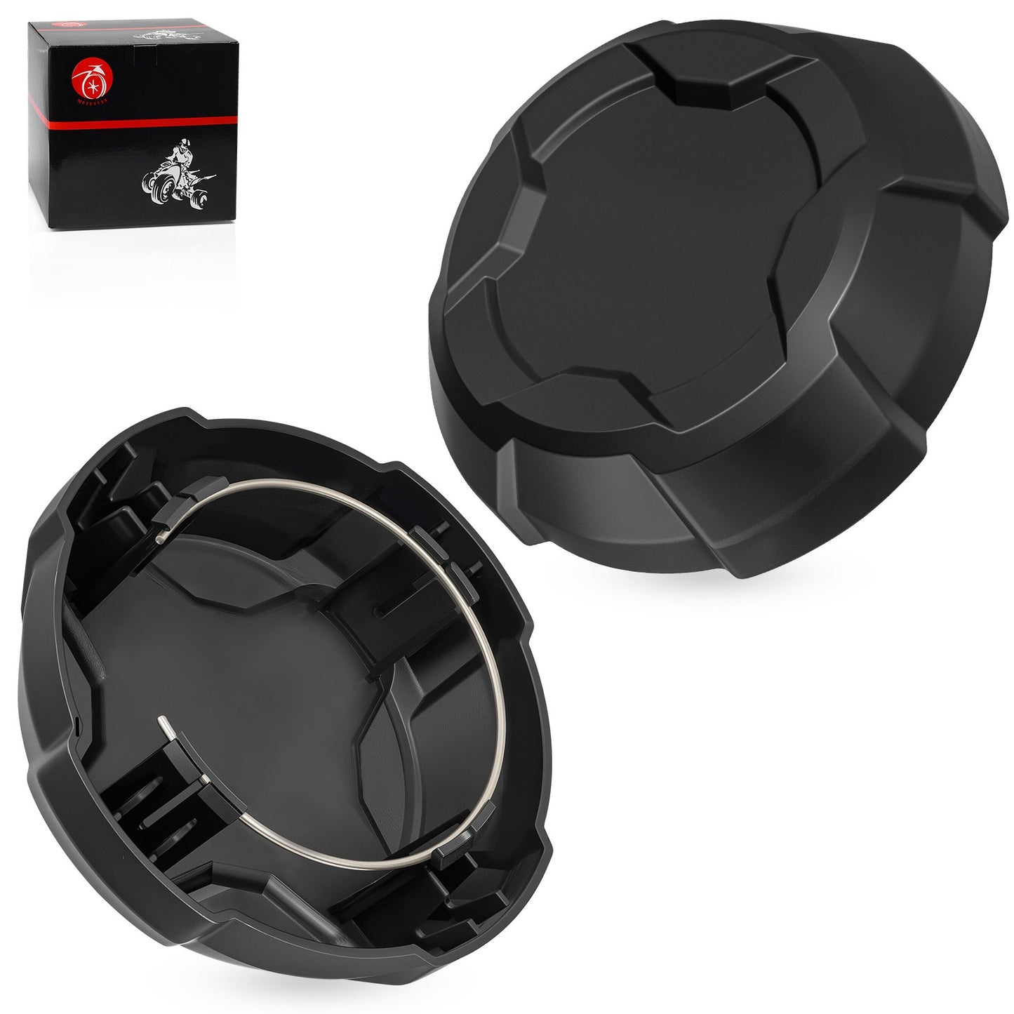 2 Pack Matte Black Rim Cap for Polaris Ranger Crew SP 570 (2022–2025)