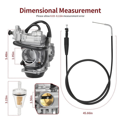 Carburetor & Throttle Cable for Arctic Cat 500 4X4 (1998–2000)
